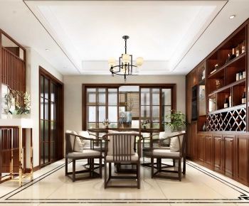 New Chinese Style Dining Room-ID:567450578