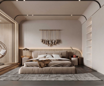 Wabi-sabi Style Bedroom-ID:884207962