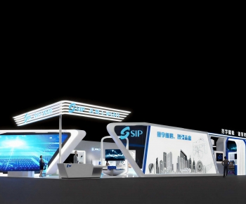 Modern Exhibition Hall-ID:604626897
