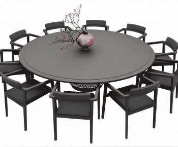 New Chinese Style Dining Table And Chairs-ID:458717112