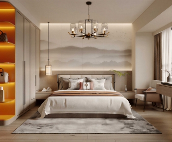 New Chinese Style Bedroom-ID:868705039