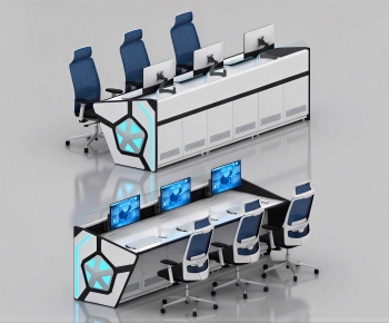 Modern Office Desk And Chair-ID:400300039