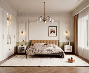 French Style Bedroom-ID:551543951