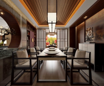 New Chinese Style Dining Room-ID:886915927