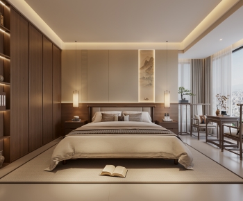 New Chinese Style Bedroom-ID:445198068