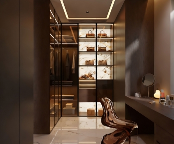 Modern Clothes Storage Area-ID:354640968
