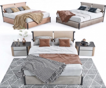Modern Double Bed-ID:827239045