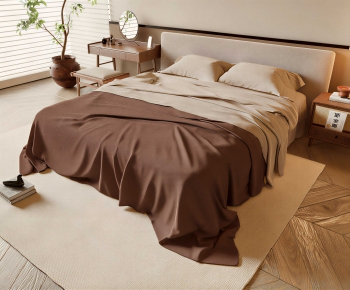 Modern Double Bed-ID:880439042