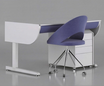 Modern Office Desk And Chair-ID:960376022