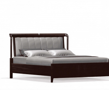 New Chinese Style Double Bed-ID:710295922