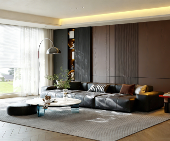 Modern A Living Room-ID:735646965