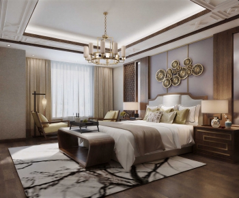 New Chinese Style Bedroom-ID:771965987