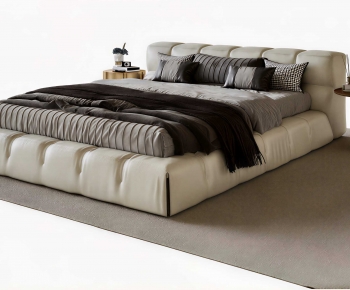 Modern Double Bed-ID:938429121