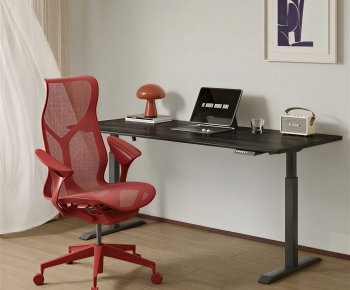 Modern Office Desk And Chair-ID:908178096