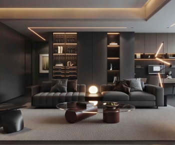 Modern A Living Room-ID:302701007