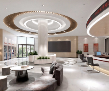 Modern Office Reception Desk-ID:961637976