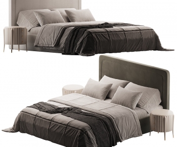 Modern Double Bed-ID:224685915