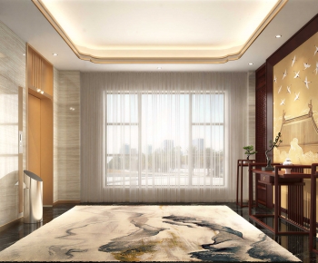 New Chinese Style Office Elevator Hall-ID:520169725