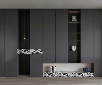 Modern Entrance Cabinet-ID:796821129