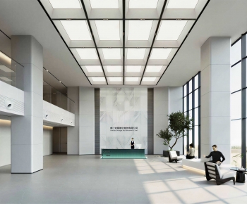 Modern Office Reception Desk-ID:633917097
