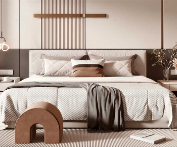 Modern Double Bed-ID:508727079