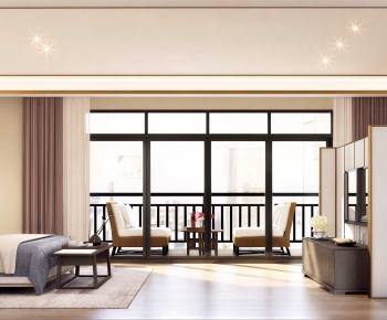 New Chinese Style Bedroom-ID:916941261