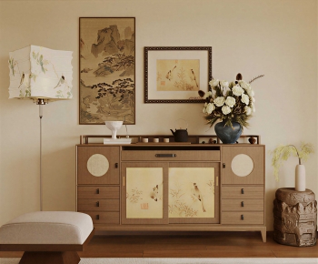 New Chinese Style Side Cabinet-ID:745968108