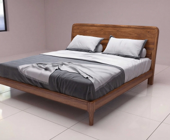Modern Double Bed-ID:883413083