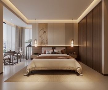 New Chinese Style Bedroom-ID:509380104