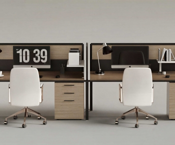 Modern Office Desk And Chair-ID:821930892