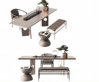 New Chinese Style Tea Tables And Chairs-ID:310615069