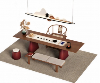 New Chinese Style Tea Tables And Chairs-ID:689996002