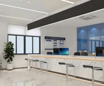 Modern Office Reception Desk-ID:475497015