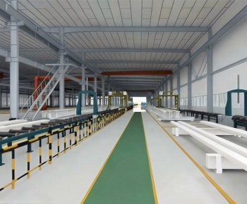 Modern Factory Floor/warehouse-ID:452514895