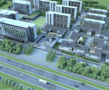 New Chinese Style Architectural Bird's-eye View Planning-ID:312419896