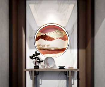 New Chinese Style Hallway-ID:611042981