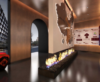 New Chinese Style Exhibition Hall-ID:659111989
