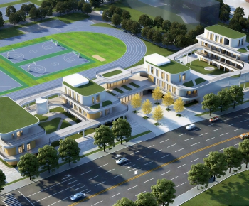 Modern Architectural Bird's-eye View Planning-ID:553613904
