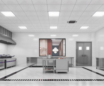 Modern Central Kitchen-ID:629587899