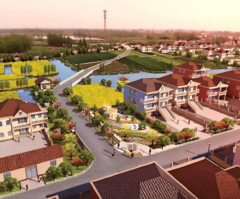 Modern Architectural Bird's-eye View Planning-ID:788393022