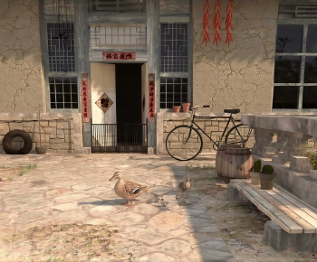 Chinese Style Courtyard/landscape-ID:472300157