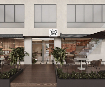 Modern Facade Element-ID:642596962