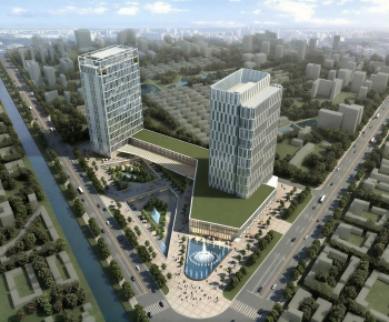 Modern Architectural Bird's-eye View Planning-ID:971638927