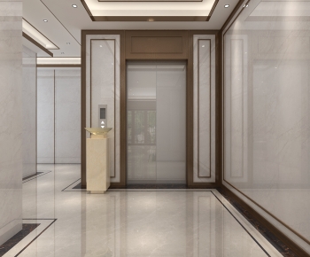 Modern Office Elevator Hall-ID:216783055