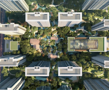 Modern Architectural Bird's-eye View Planning-ID:172810085