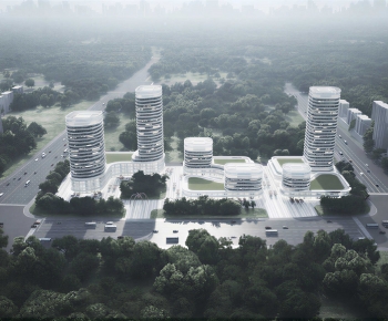 Modern Architectural Bird's-eye View Planning-ID:498775962