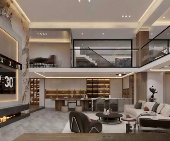 Modern A Living Room-ID:239049913