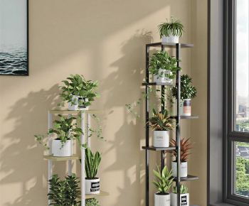 Modern Potted Green Plant-ID:327209951