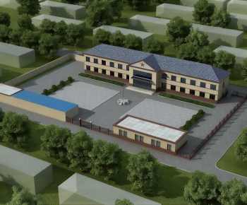Modern School Building-ID:351634984