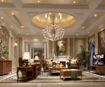European Style A Living Room-ID:267296089